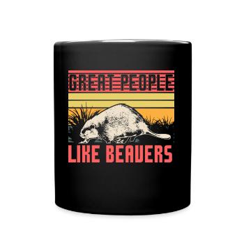 Idée cadeau Beaver Canada - Mug uni - noir - Devant