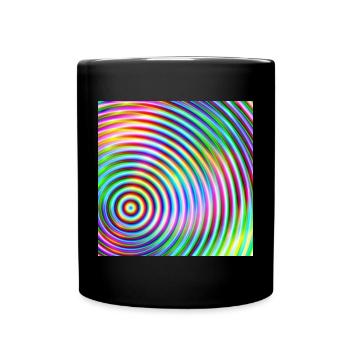 Colored Rounds 3d - Mug uni - noir - Devant
