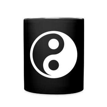 Yin Yang Vecteur Parfait Harmonique Personnaliser - Mug uni - noir - Devant