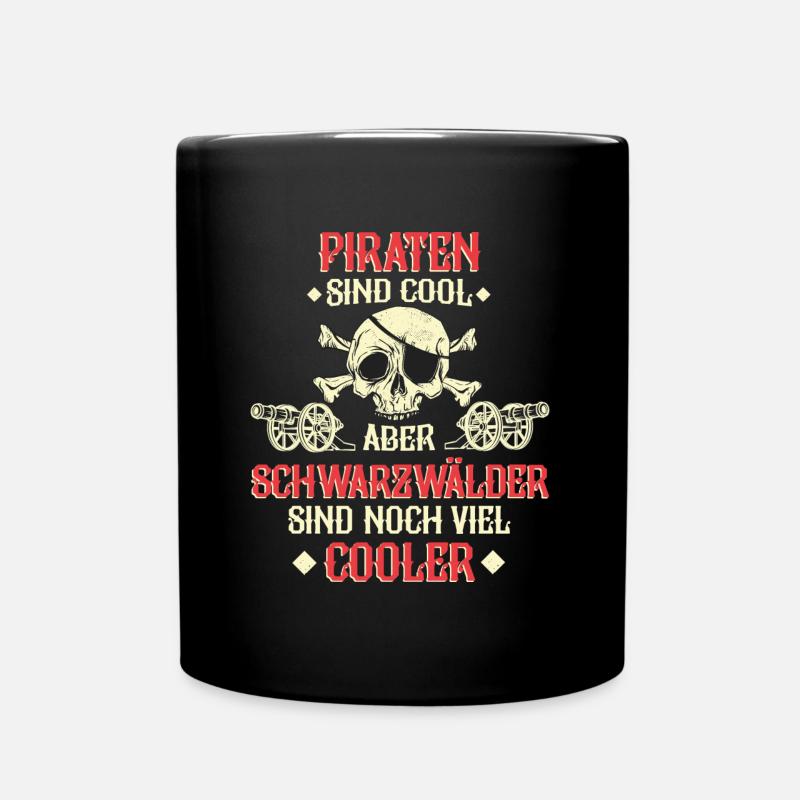 Schwarzwald Schwarzwälder Heimat Spruch - Tasse einfarbig - Schwarz