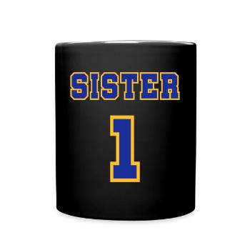 Sister 1 - Tasse einfarbig - Schwarz - Vorne