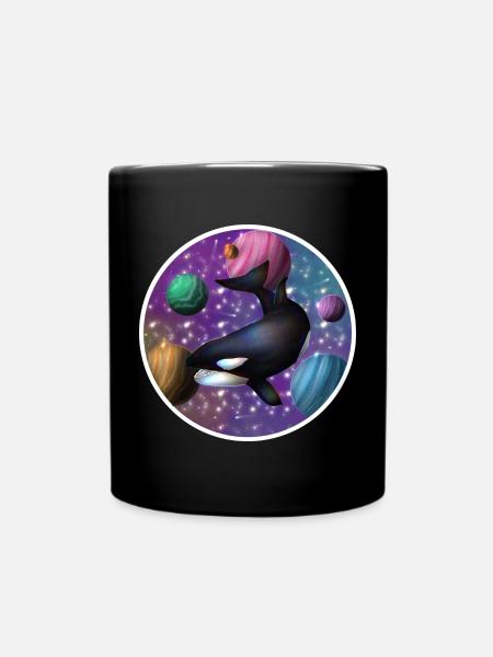 orque dans l’espace - Mug uni - noir