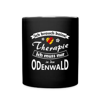 Odenwald Therapie - Tasse einfarbig - Schwarz - Vorne