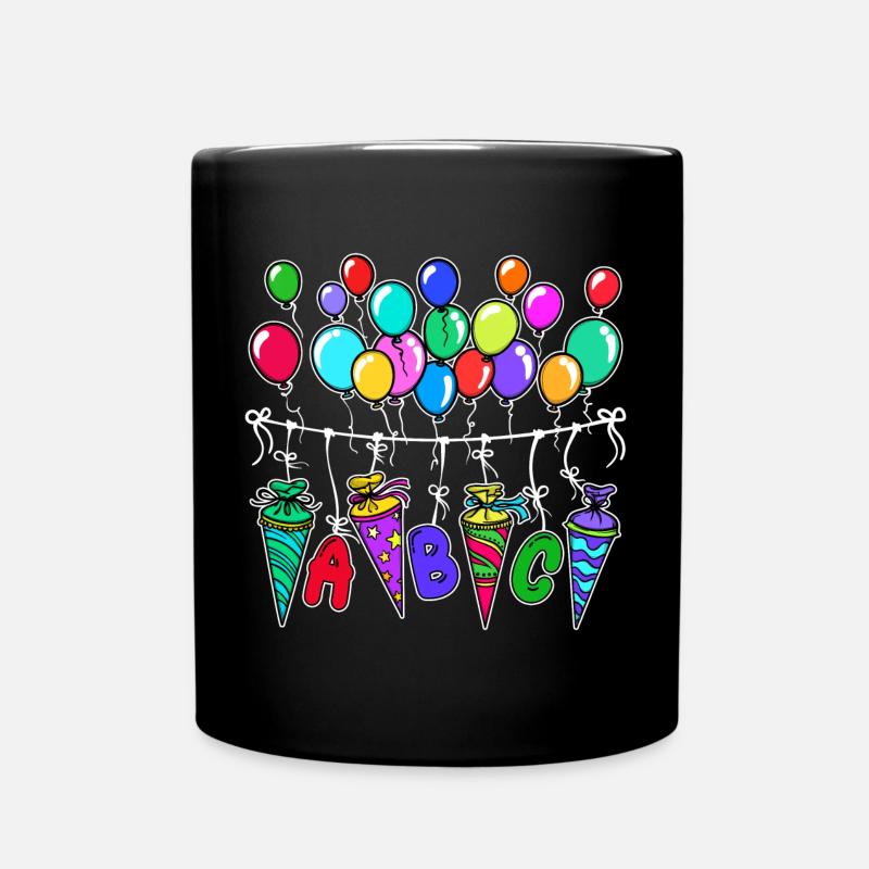Borsa scuola palloncino Scuola inizia borsa zucchero scuola - Tazza monocolore - nero