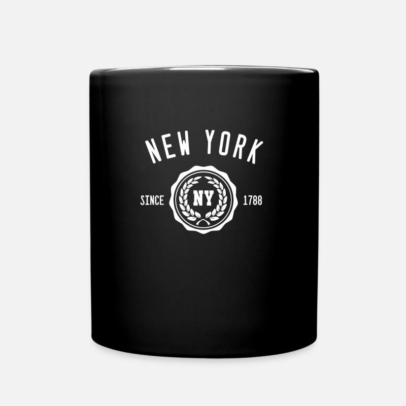 New York USA - Full Colour Mug - black