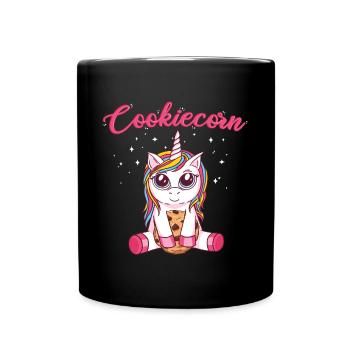 Licorne Cookie Cookie Bonbons Unicorn - Mug uni - noir - Devant