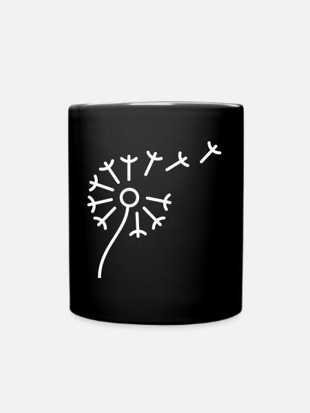 Pusteblume - Tasse einfarbig - Schwarz