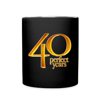 40th Birthday - Full Colour Mug - black - Front