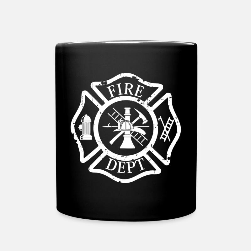 Fire Fighter - Full Colour Mug - black