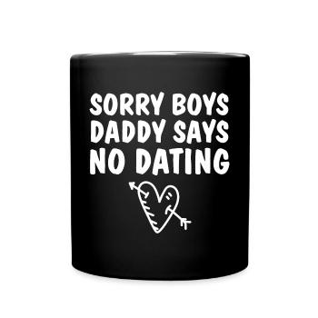 Chemise humoristique pour les pères - Mug uni - noir - Devant