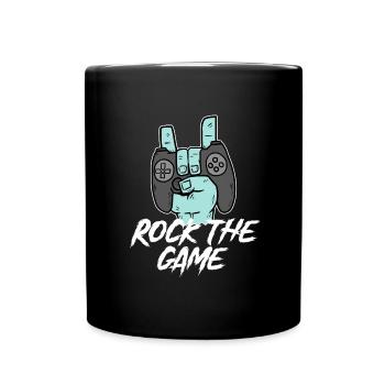 Gamer Spruch Zocker Controller Game - Tasse einfarbig - Schwarz - Vorne