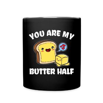 Heart Valentine's Day Couple Statement - Full Colour Mug - black - Front