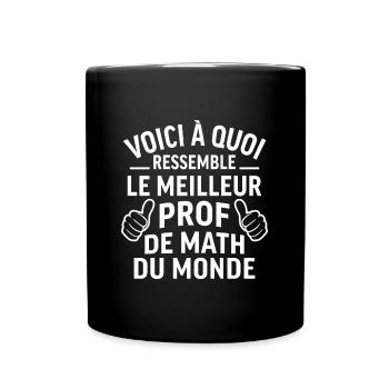 Here's what the best math teacher looks like - Full Colour Mug - black - Front