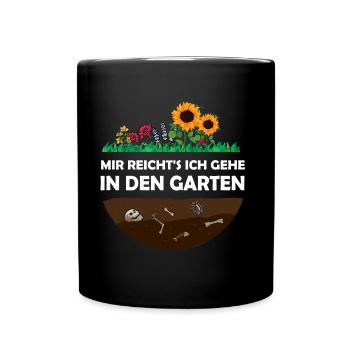 Garten Gärtner Hobbygärtner - Tasse einfarbig - Schwarz - Vorne