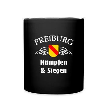 Freiburger - Tasse einfarbig - Schwarz - Vorne