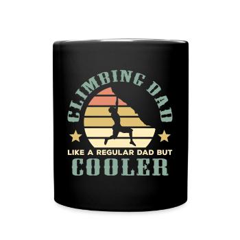 Climbing Dad Professional Climber - Full Colour Mug - black - Front