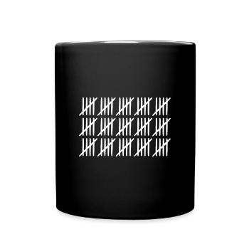 75 anniversaire liste-barres 75 ans - Mug uni - noir - Devant