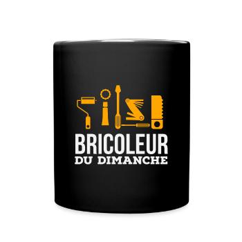 Bricoleur du dimanche - Mug uni - noir - Devant