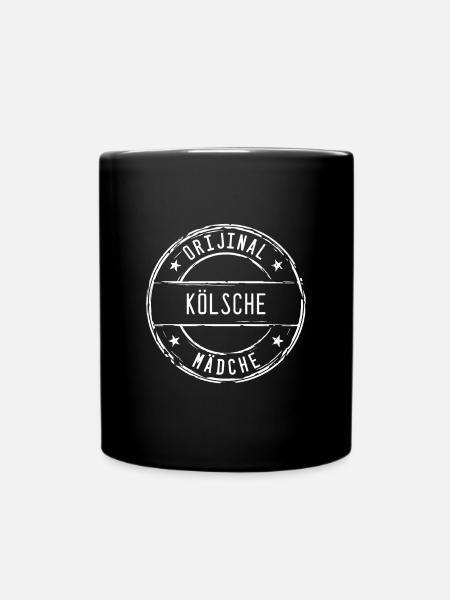 Köln Kölner Mädchen Kölle - Tasse einfarbig - Schwarz
