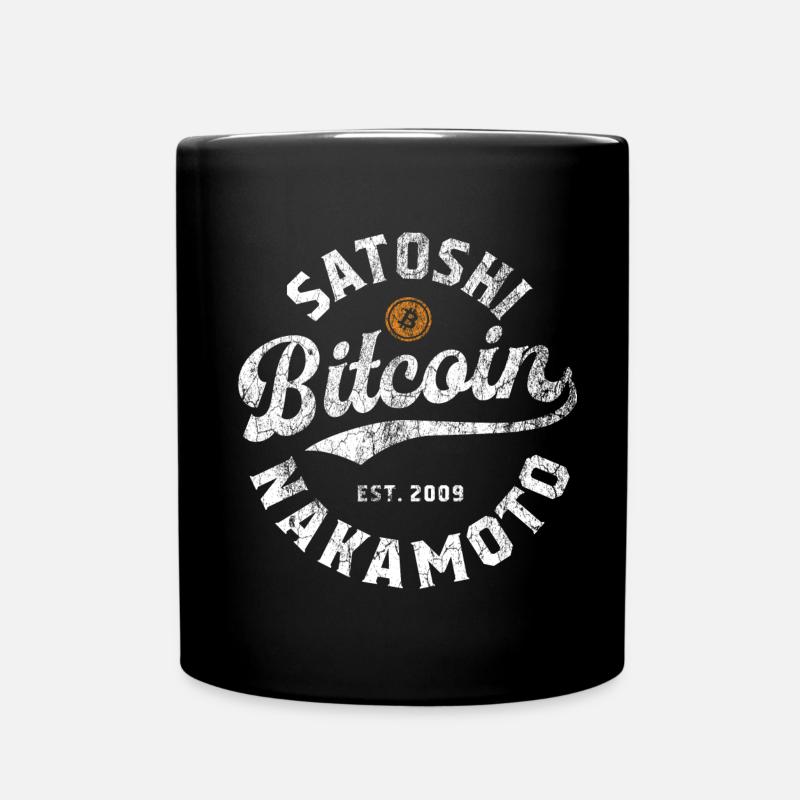 Bitcoin Satoshi Nakamoto - Mug uni - noir