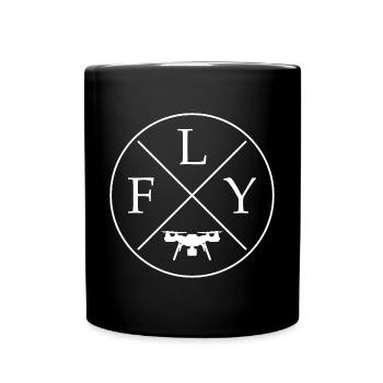 FLY Drone - Full Colour Mug - black - Front