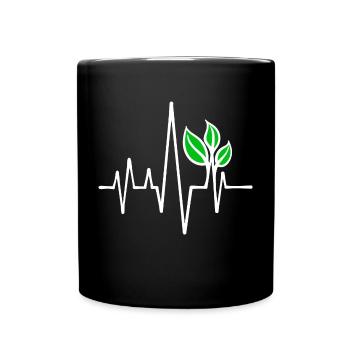 Environmental Protection Vegan - Full Colour Mug - black - Front