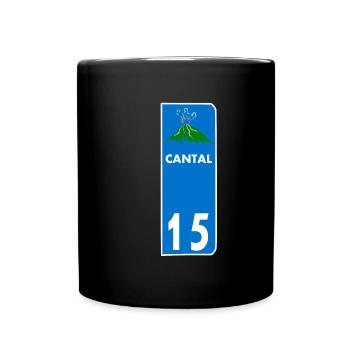 Cantal - Mug uni - noir - Devant