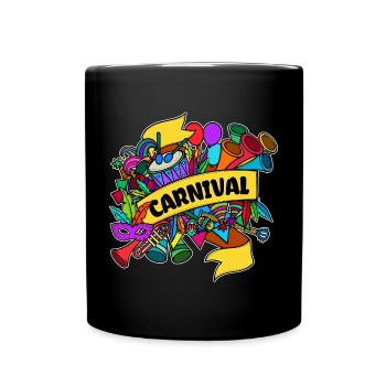 Carnival parade masks Carnival Carnival - Full Colour Mug - black - Front
