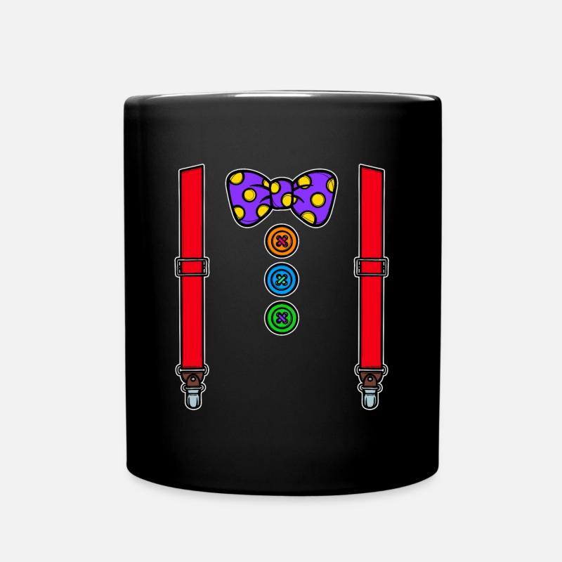 Clown Kostüm Karneval Fasching - Tasse einfarbig - Schwarz