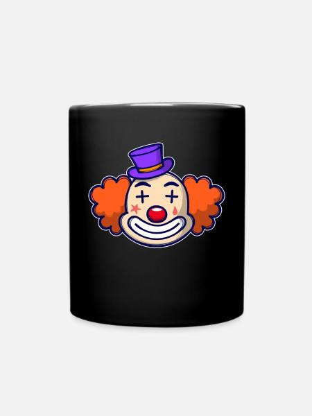 Fasching Clown Karneval - Tasse einfarbig - Schwarz