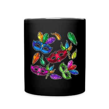 Costume Masks Carnival Carnival - Full Colour Mug - black - Front