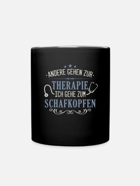 Schafkopfen Schafkopf Kartenspiel Spielkarten - Tasse einfarbig - Schwarz