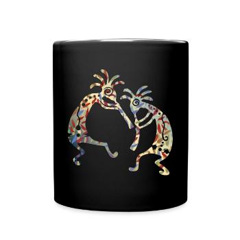 Kokopelli Musicans Friends Duo 4 - Mug uni - noir - Devant