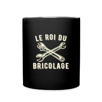 Le roi du bricolage - Mug uni - noir - Devant