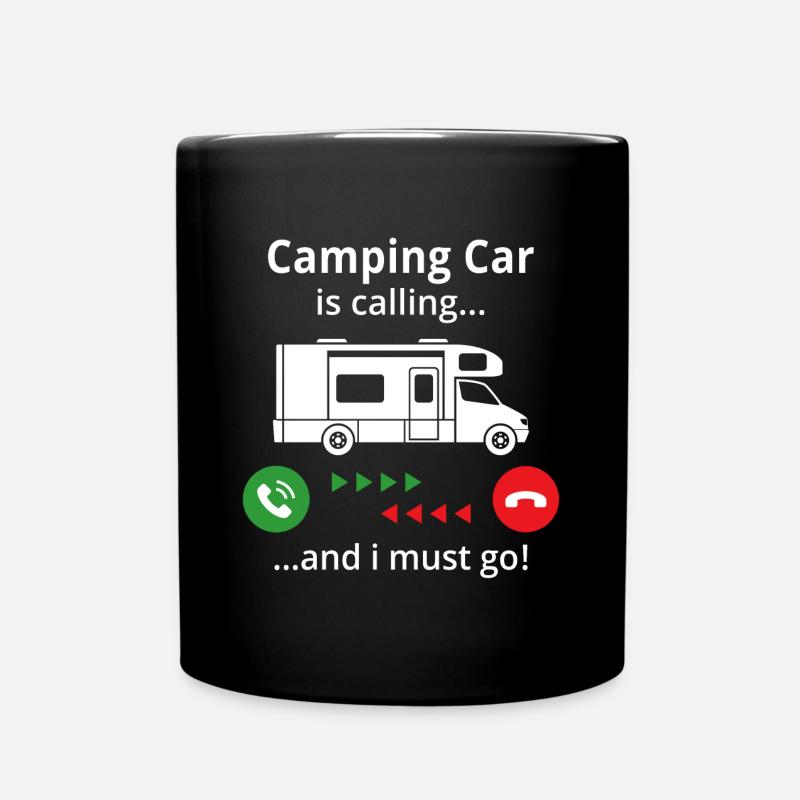 Le camping car appelle et je dois y aller - Mug uni - noir