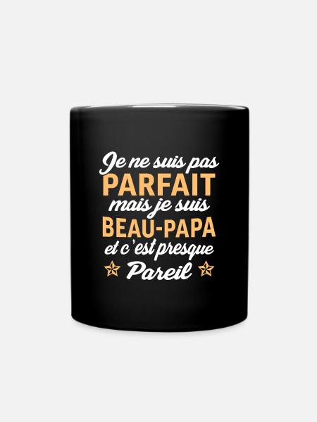 je suis un beau papa cadeau beau père - Mug uni - noir