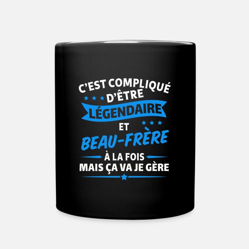 légendaire et beau frère - Mug uni - noir