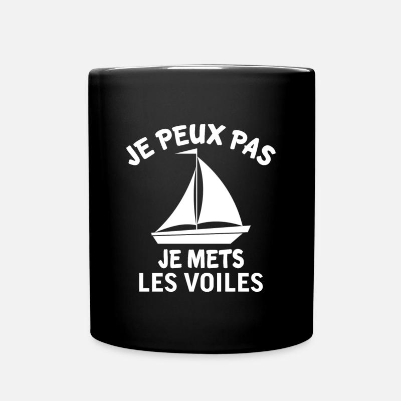 Je peux pas je mets les voiles - Mug uni - noir