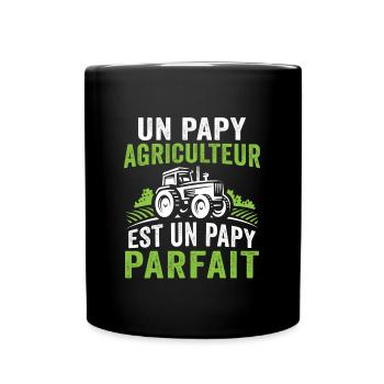 Un papy agriculteur est un papy parfait - Mug uni - noir - Devant