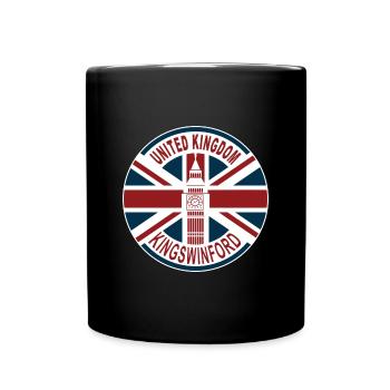 Kingswinford United Kingdom UK Union Jack British - Full Colour Mug - black - Front