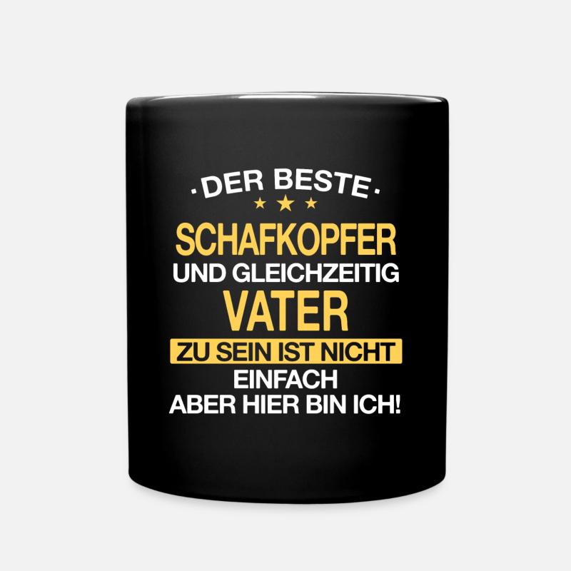 Schafkopfen Schafkopf Kartenspiel Spruch - Tasse einfarbig - Schwarz