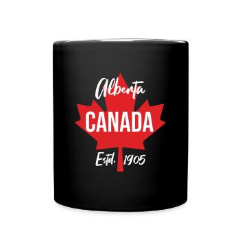 Alberta Canada 1905 - Full Colour Mug - black - Front
