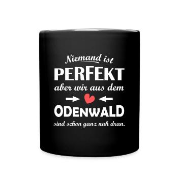Odenwald - Tasse einfarbig - Schwarz - Vorne