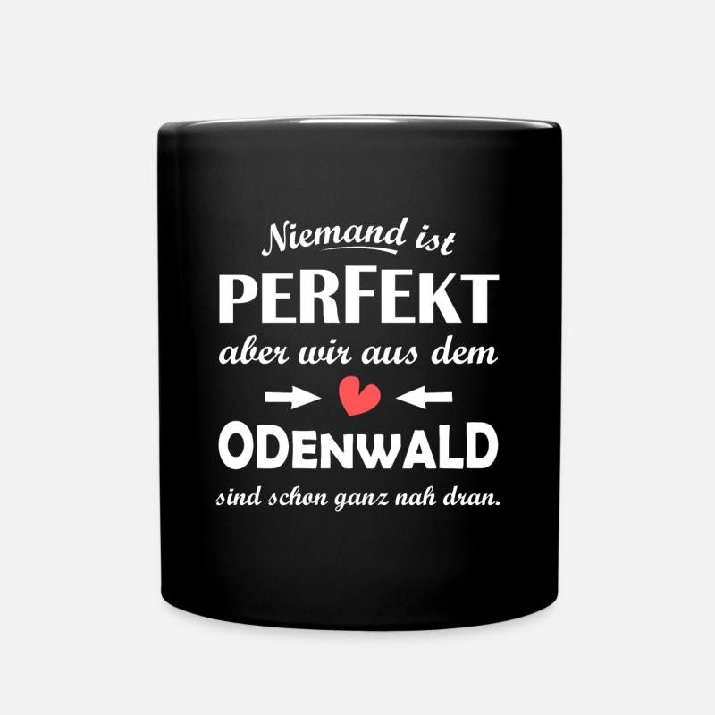 Odenwald - Tasse einfarbig - Schwarz