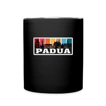 Padua Italien Reise Souvenir Skyline Silhouette Ita - Tasse einfarbig - Schwarz - Vorne
