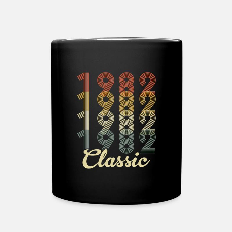 classic 1982 made in 1982 - Full Colour Mug - black