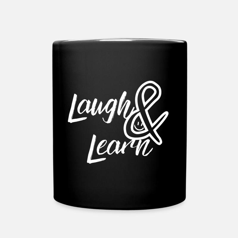 Rire et apprendre - Mug uni - noir