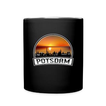 Potsdam Germany Skyline Vintage Sunset Travel Souv - Full Colour Mug - black - Front