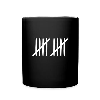 10 anniversaire Liste-barres - 10 ans - Mug uni - noir - Devant