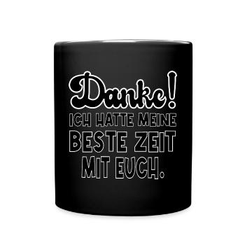 ABSCHIED TEAM - Tasse einfarbig - Schwarz - Vorne